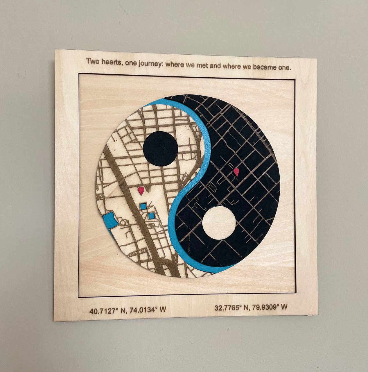 Custom Adventure Map – Family or Couple’s Travel Wall Art