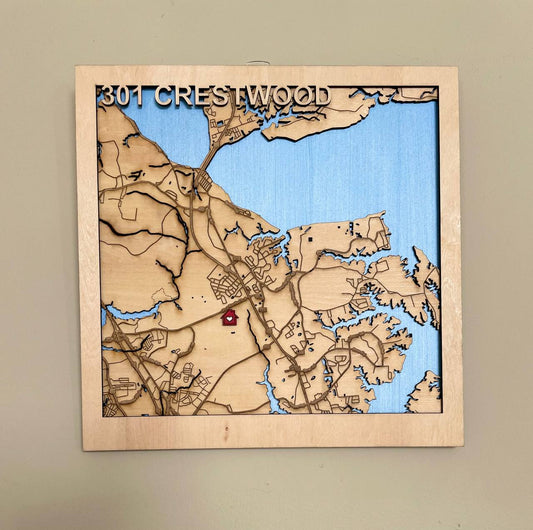 Custom Address Plaque – Unique New Home, Realtor & Family Gift